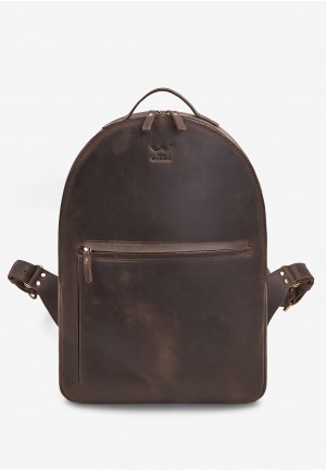 Шкіряний рюкзак Groove L темно-коричневий вінтажний