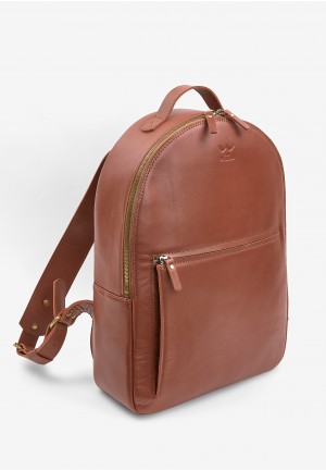 Шкіряний рюкзак Groove L світло-коричневий краст