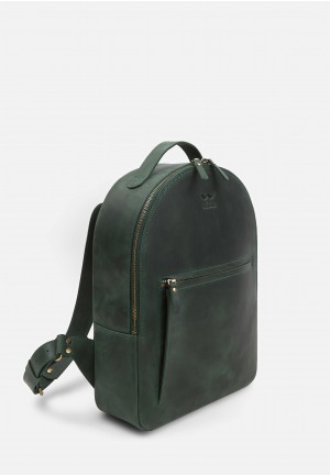 Шкіряний рюкзак Groove M зелений вінтажний