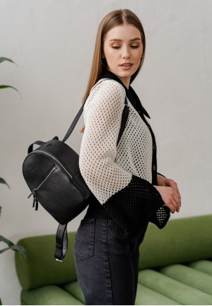 Шкіряний рюкзак Groove S чорний