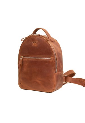 Шкіряний рюкзак Groove S світло-коричневий вінтажний