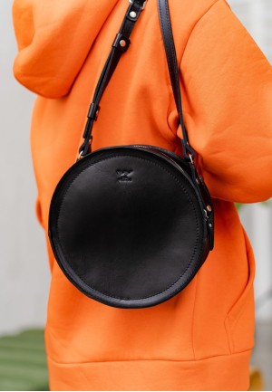 Жіноча шкіряна сумка Amy S чорна