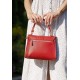Жіноча шкіряна сумка Ester червона