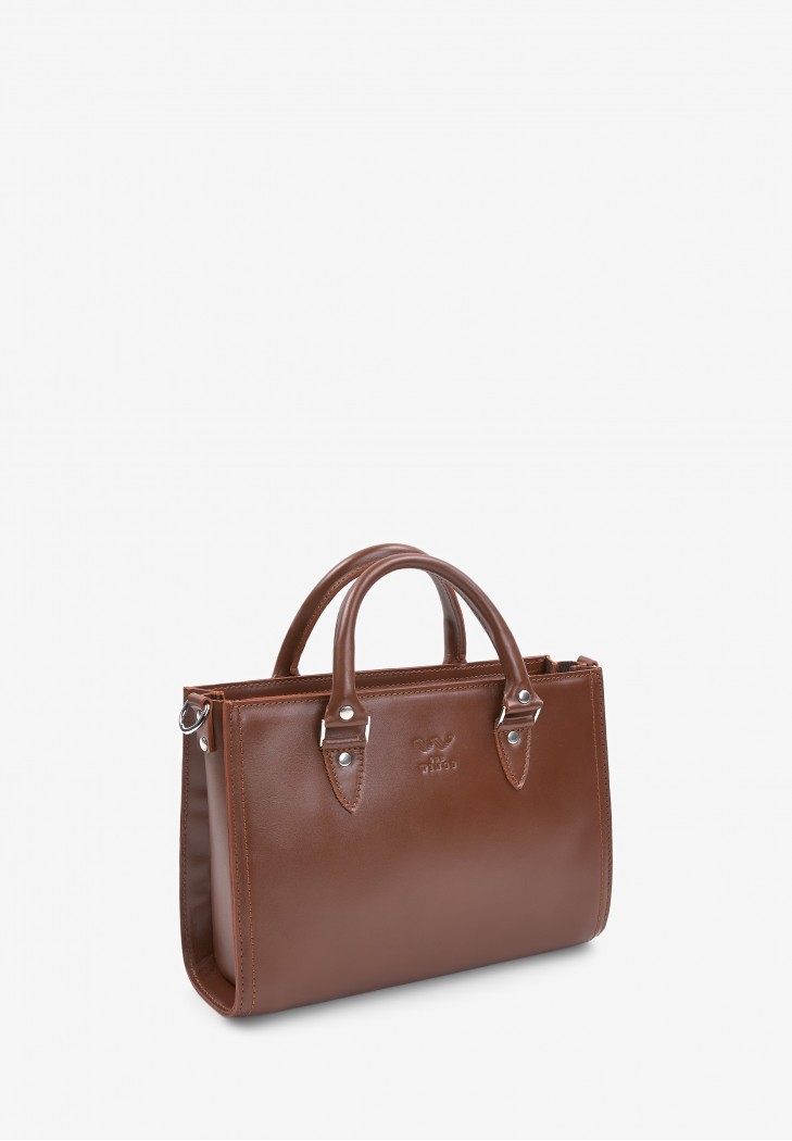 Жіноча шкіряна сумка Fancy світло-коричневий кайзер
