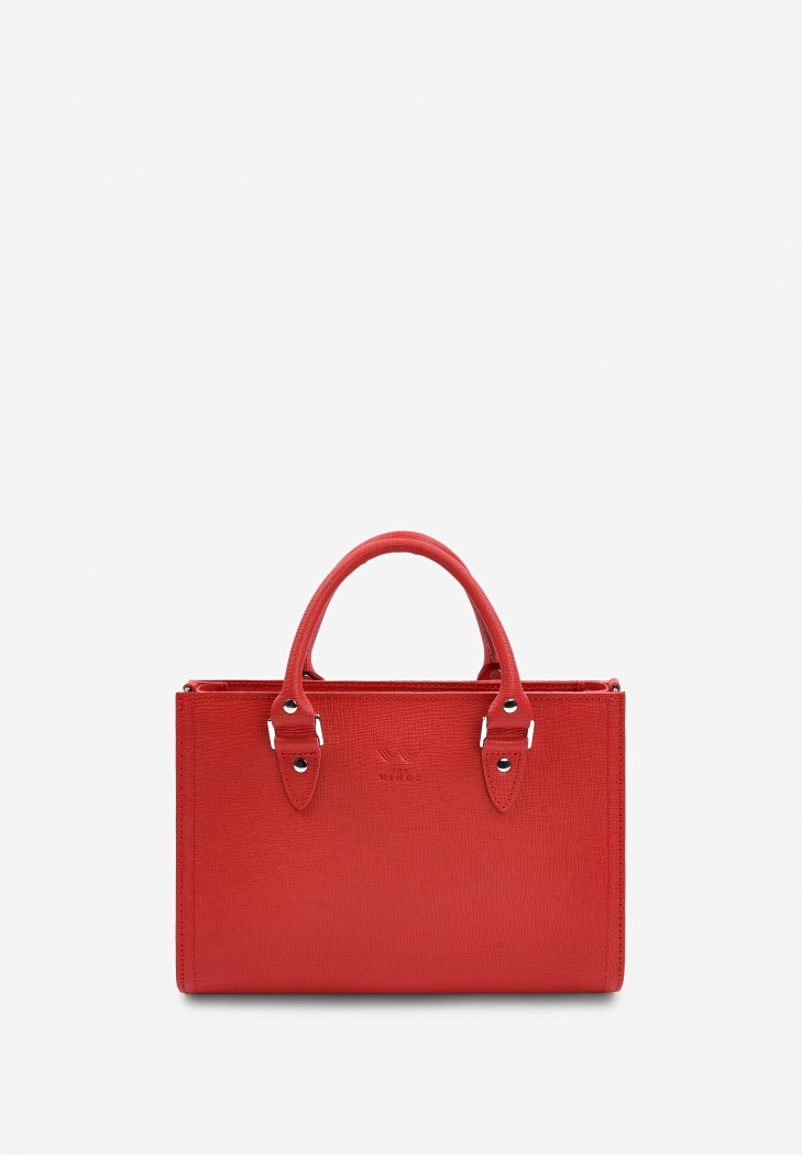Жіноча шкіряна сумка Fancy Червоний Saffiano