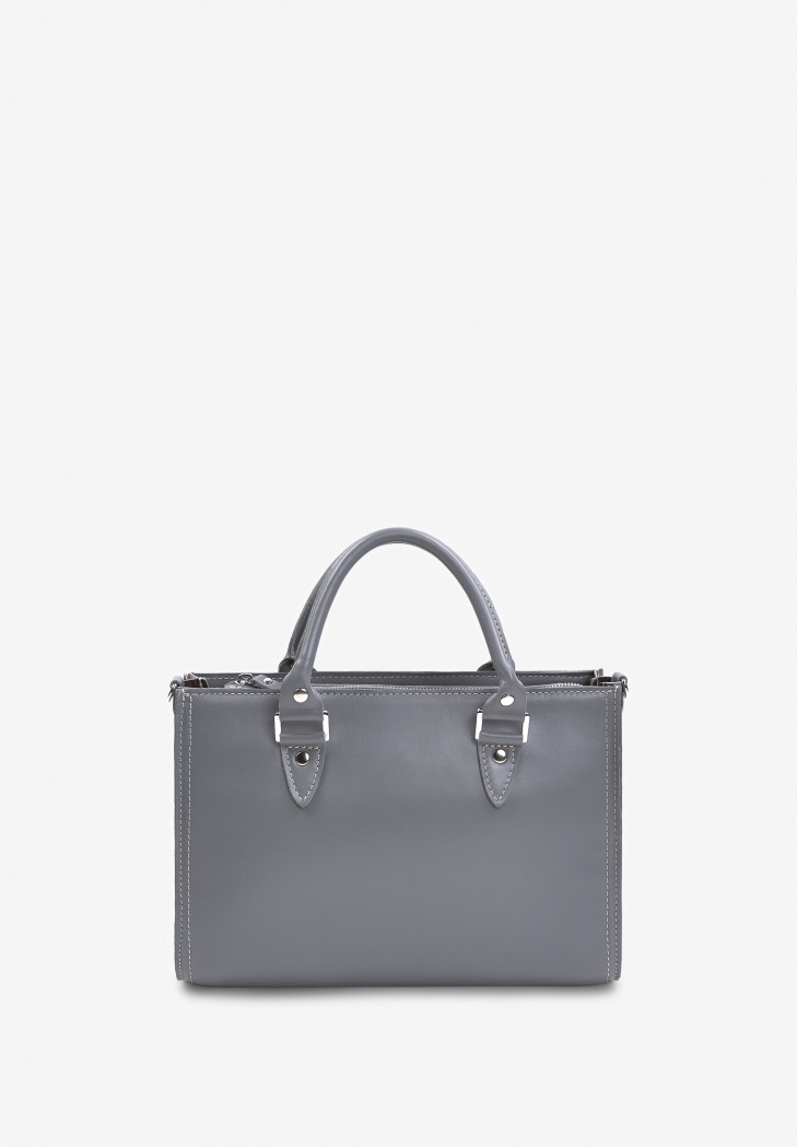 Жіноча шкіряна сумка Fancy сірий