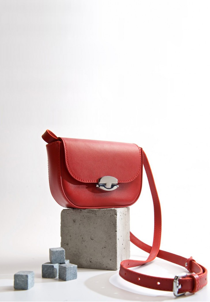 Жіноча шкіряна сумка Jill червона