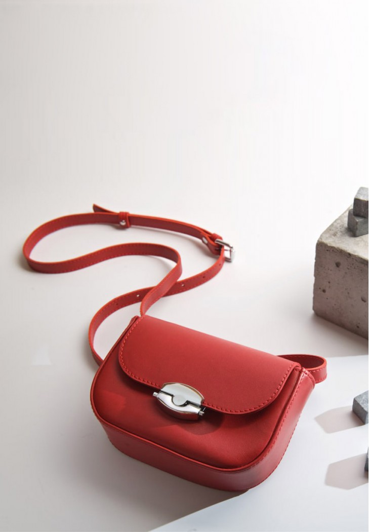 Жіноча шкіряна сумка Jill червона