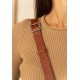 Жіноча шкіряна сумка Kira світло-коричнева