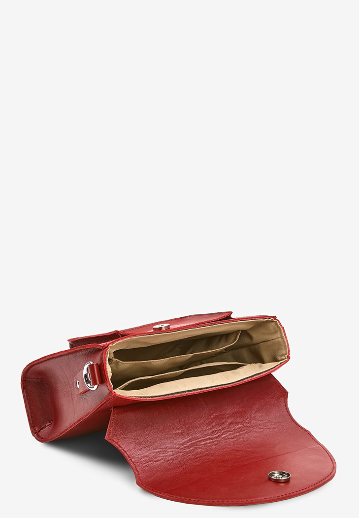 Жіноча шкіряна сумка Liv червона