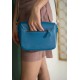 Жіноча шкіряна сумочка Yoko яскраво-синя