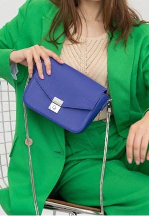 Жіноча шкіряна сумочка Yoko фіолетовий флотар