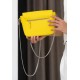Жіноча шкіряна сумочка Yoko жовтий краст