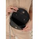 Жіноча шкіряна міні-сумка Сhris micro чорна