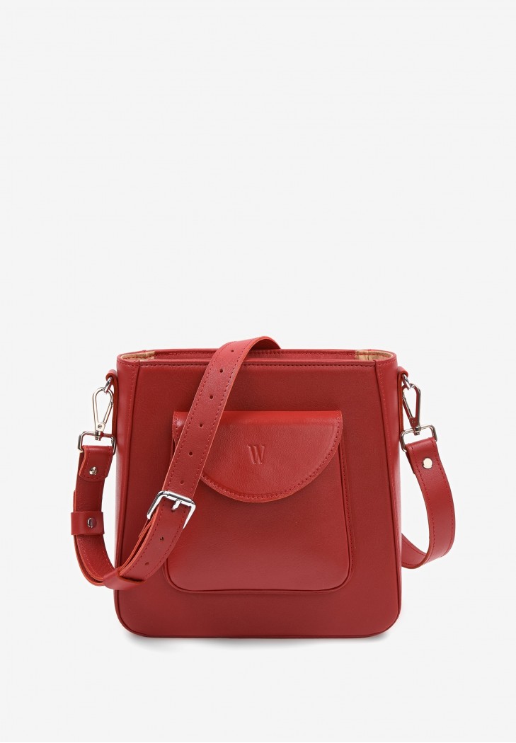 Жіноча шкіряна сумка Stella червона