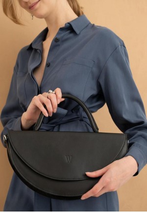 Жіноча шкіряна сумка Сhris maxi чорна
