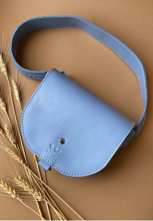 Жіноча шкіряна сумка Ruby S блакитний