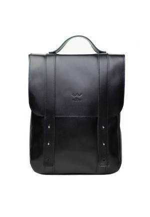 Шкіряний рюкзак 15 "чорний