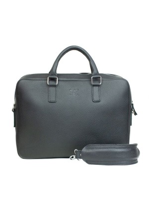 Шкіряна ділова сумка Briefcase 2.0 чорний флотар