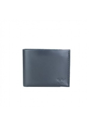 Шкіряний гаманець Mini з монетницею синій