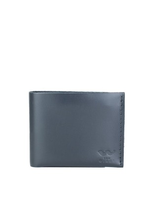 Шкіряний гаманець Mini синій