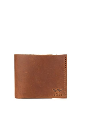 Шкіряний гаманець Mini світло-коричневий вінтажний
