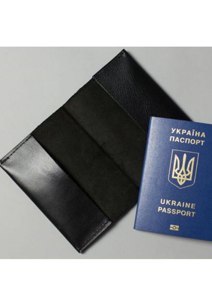 Паспортна обкладинка чорна
