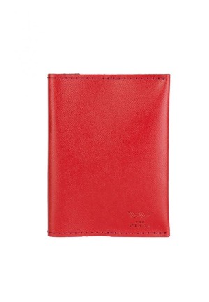Паспортна обкладинка червона Saffiano