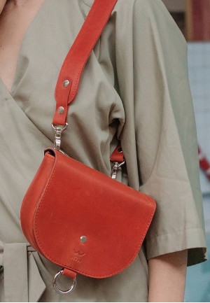 Жіноча шкіряна сумка Ruby S червона вінтажна