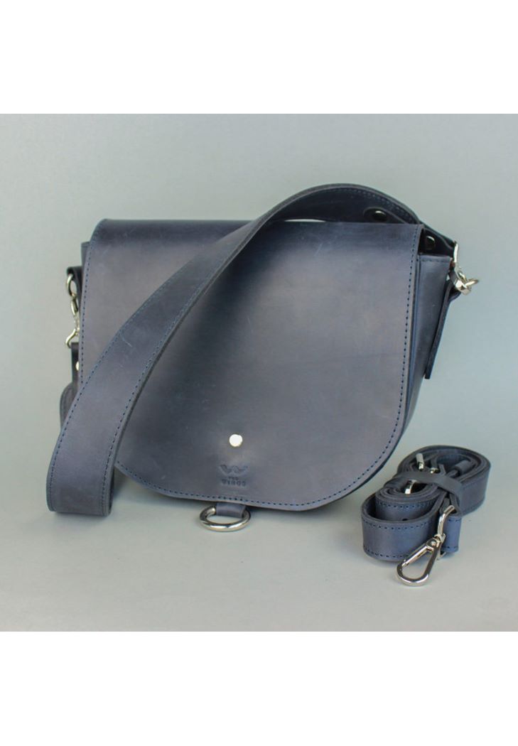 Жіноча шкіряна сумка Ruby L синя вінтажна