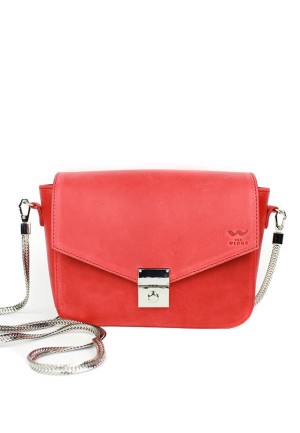 Жіноча шкіряна сумочка Yoko червона вінтажна