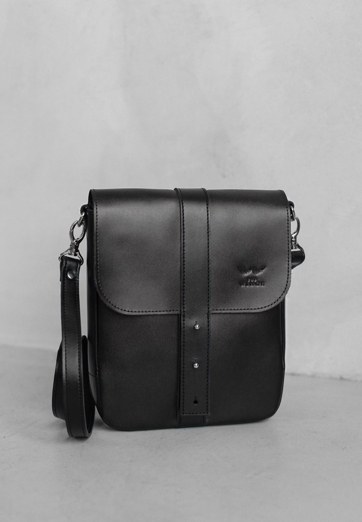 Чоловіча шкіряна сумка Mini Bag чорна