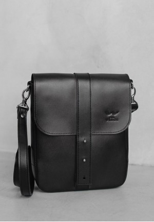 Чоловіча шкіряна сумка Mini Bag чорна
