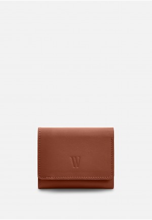Шкіряний гаманець Trinity світло-коричневий краст