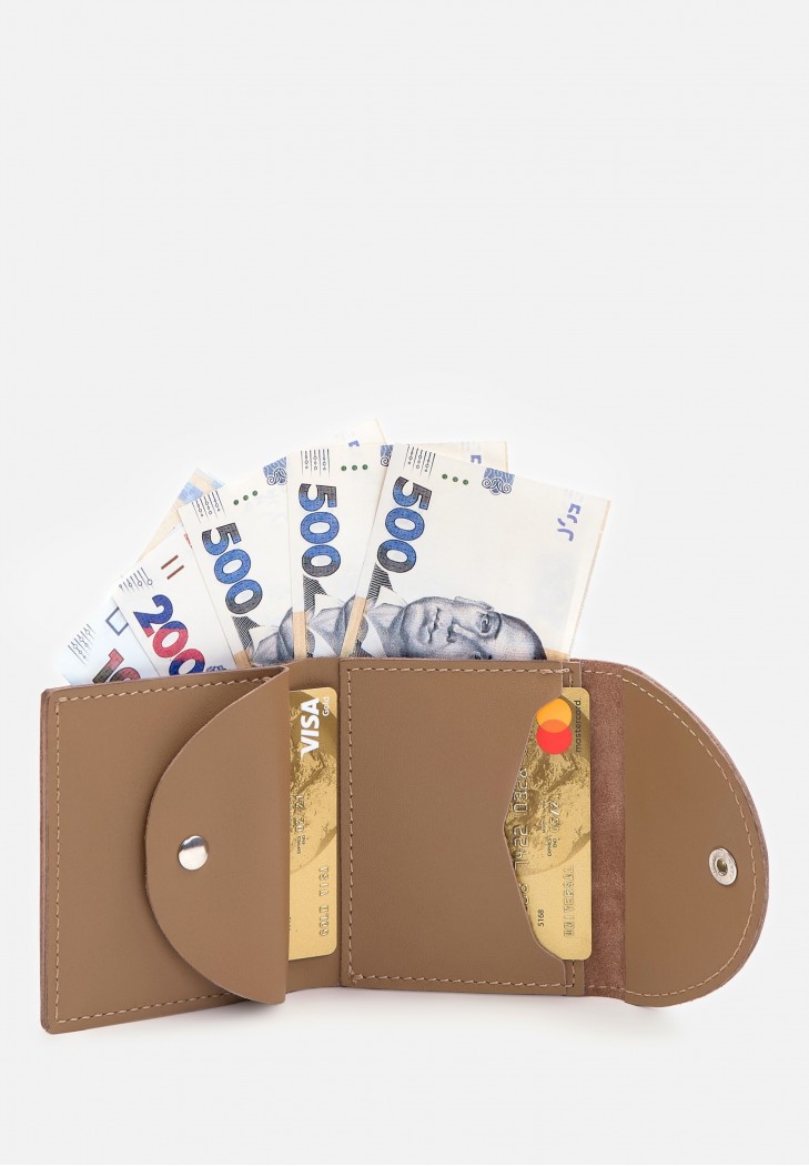Шкіряний гаманець 2.2 карамель