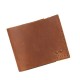 Шкіряний гаманець Mini з монетницею світло-коричневий вінтажний