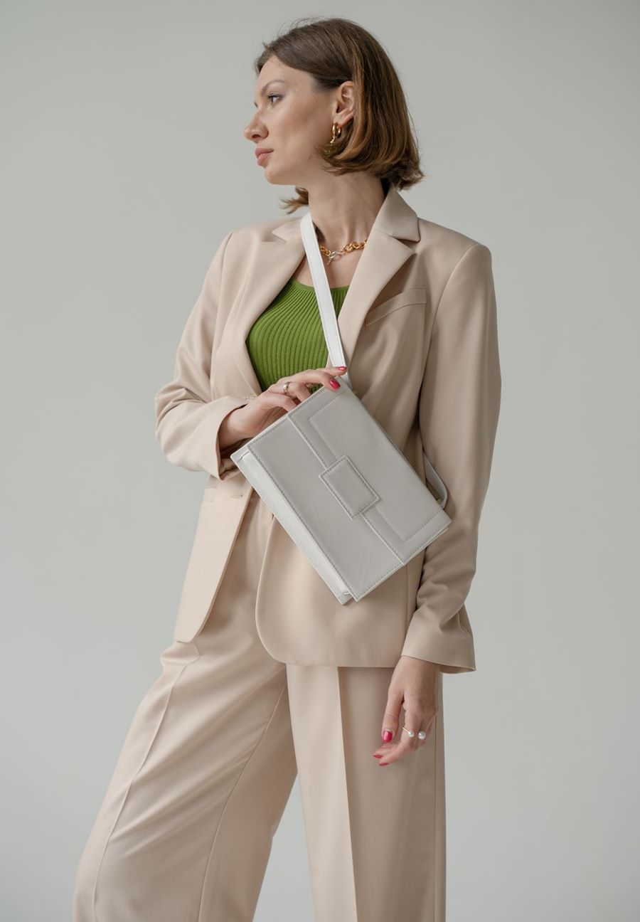 Жіноча шкіряна сумка Kelly біла (TW-Kelly-light) Купити Wings